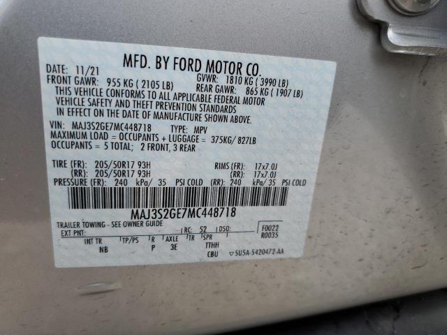 Photo 10 from auction – 2021 FORD ECOSPORT S with VIN MAJ3S2GE7MC448718