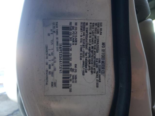 Photo 10 from auction – 2005 FORD TAURUS SE with VIN 1FAFP53265A173741