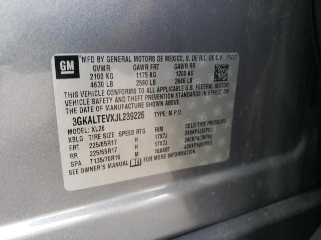 Photo 10 from auction – 2018 GMC TERRAIN SL with VIN 3GKALTEVXJL239226