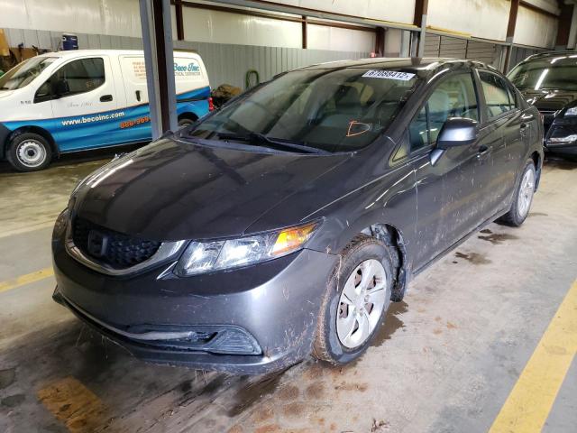 Photo 2 from auction – 2013 HONDA CIVIC LX with VIN 2HGFB2F55DH589553