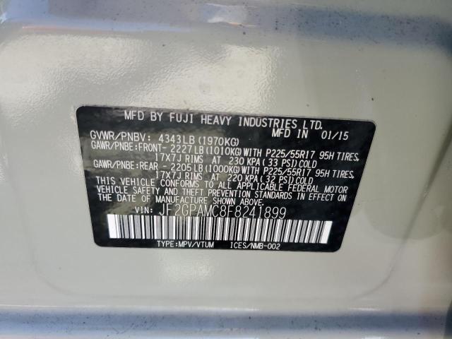 Photo 10 from auction – 2015 SUBARU XV CROSSTR with VIN JF2GPAMC8F8241899