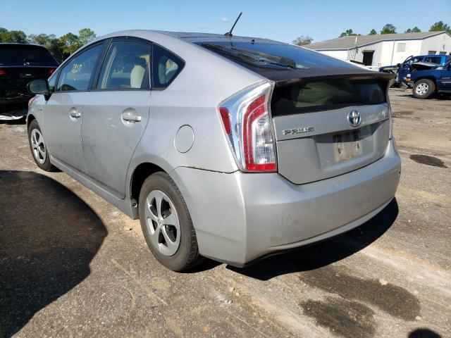 Photo 3 from auction – 2013 TOYOTA PRIUS with VIN JTDKN3DU6D5538803