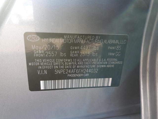 Photo 10 from auction – 2015 HYUNDAI SONATA SE with VIN 5NPE24AF6FH244032