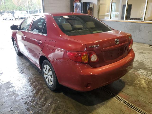 Photo 3 from auction – 2009 TOYOTA COROLLA BA with VIN 1NXBU40EX9Z015025