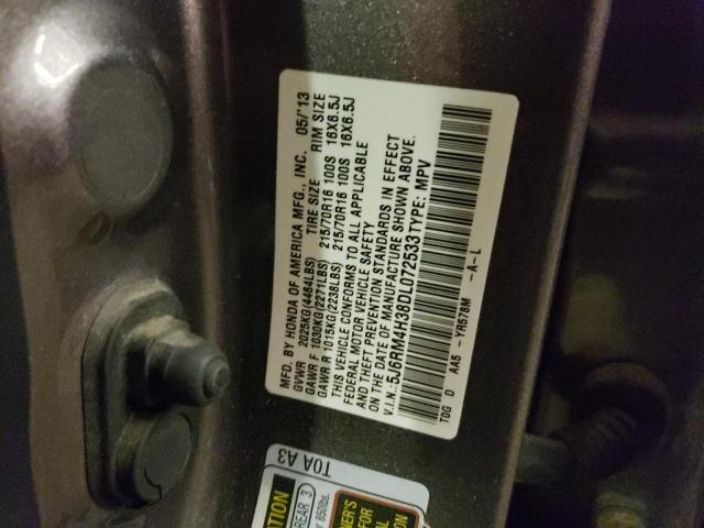 Photo 10 from auction – 2013 HONDA CR-V LX with VIN 5J6RM4H38DL072533