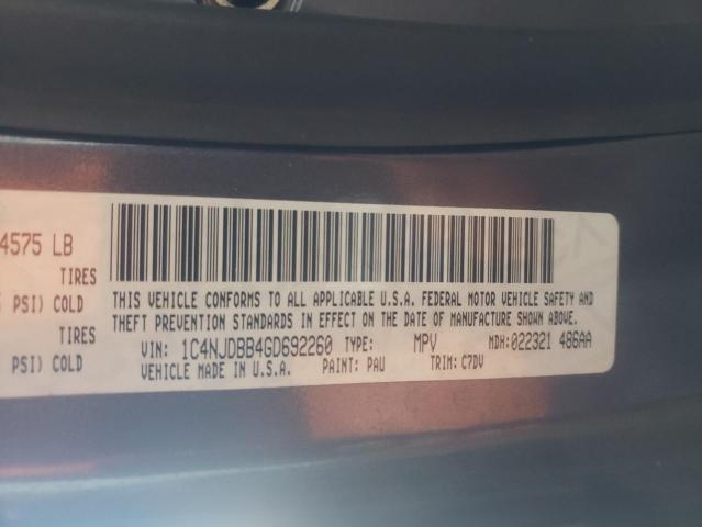 Photo 10 from auction – 2016 JEEP COMPASS SP with VIN 1C4NJDBB4GD692260