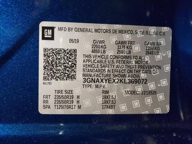 Photo 10 from auction – 2019 CHEVROLET EQUINOX PR with VIN 3GNAXYEX2KL369072