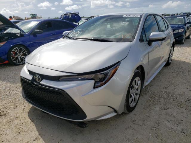 TOYOTA COROLLA LE 2022 with VIN 5YFEPMAE6NP307642 - Photo from auction