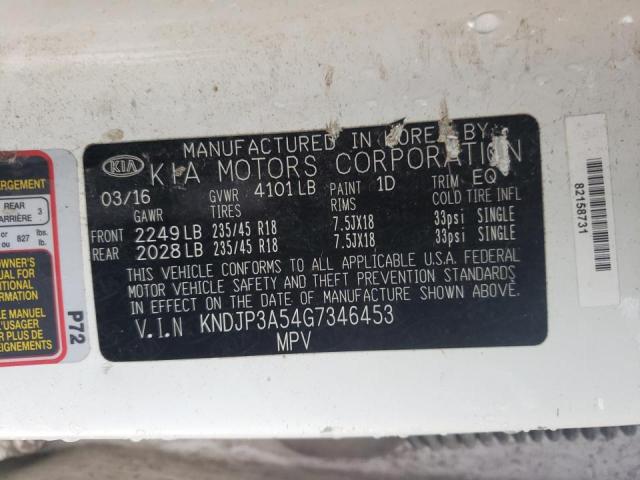 Photo 10 from auction – 2016 KIA SOUL + with VIN KNDJP3A54G7346453