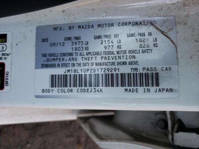 Photo 10 from auction – 2013 MAZDA 3 I with VIN JM1BL1UP2D1729291