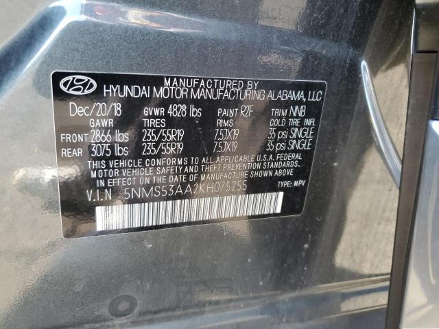 Photo 14 from auction – 2019 HYUNDAI SANTA FE L with VIN 5NMS53AA2KH075255