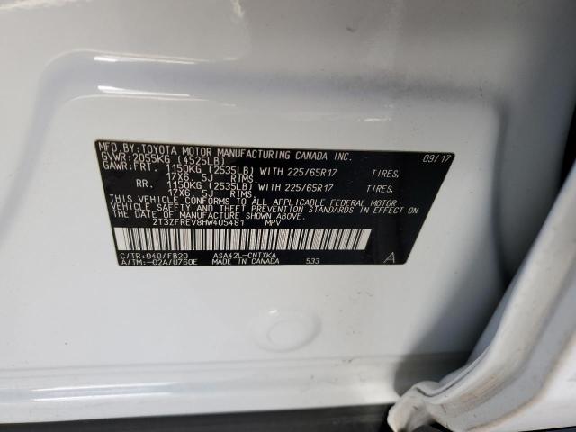 Photo 10 from auction – 2017 TOYOTA RAV4 LE with VIN 2T3ZFREV8HW405481