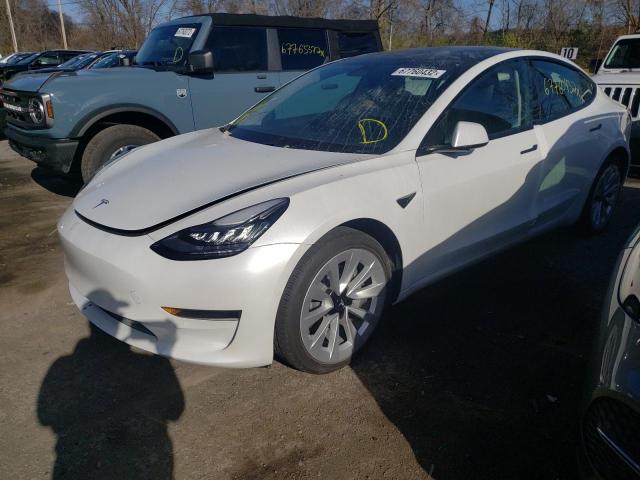 TESLA MODEL 3 2021 with VIN 5YJ3E1EA9MF856796 - Photo from auction