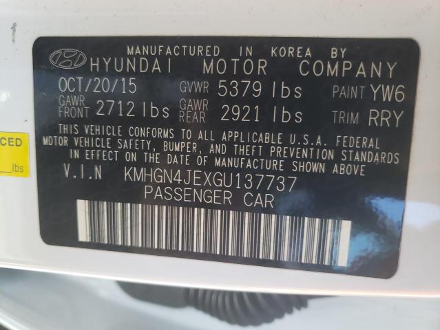 Photo 10 from auction – 2016 HYUNDAI GENESIS 3. with VIN KMHGN4JEXGU137737