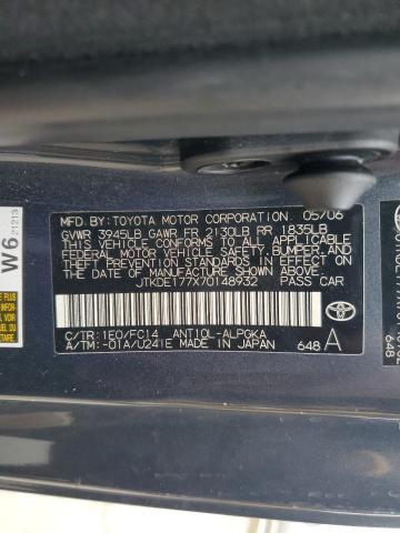 Photo 10 from auction – 2007 TOYOTA SCION TC with VIN JTKDE177X70148932