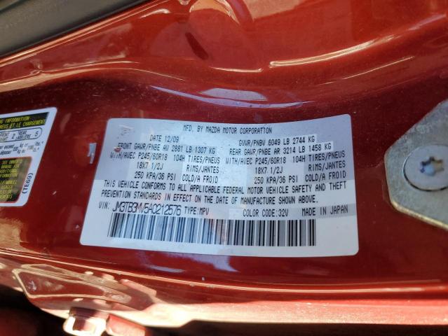 Photo 14 from auction – 2010 MAZDA CX-9 with VIN JM3TB3MV5A0212576