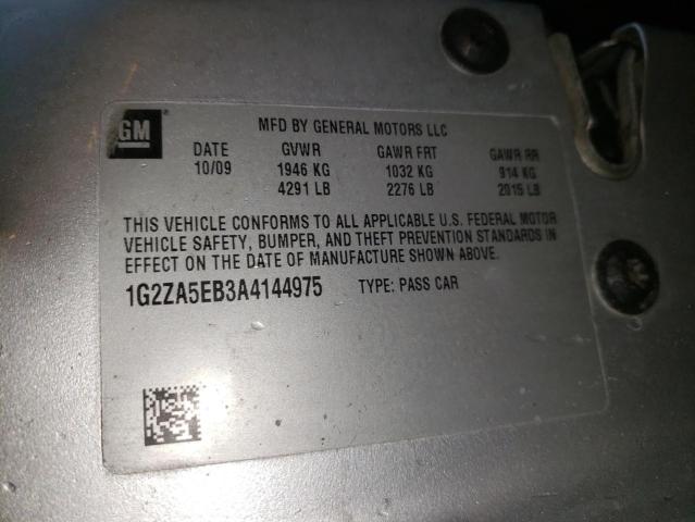 Photo 10 from auction – 2010 PONTIAC G6 with VIN 1G2ZA5EB3A4144975