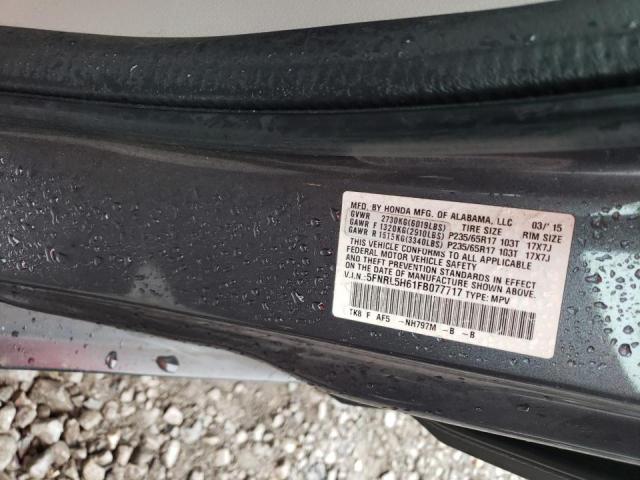 Photo 10 from auction – 2015 HONDA ODYSSEY EX with VIN 5FNRL5H61FB077717