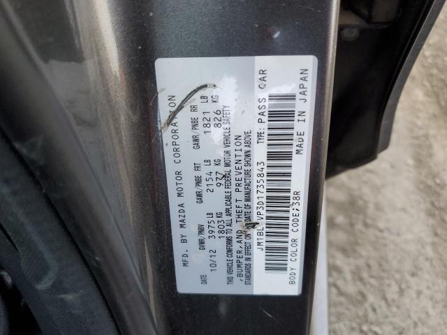 Photo 10 from auction – 2013 MAZDA 3 I with VIN JM1BL1VP3D1735843
