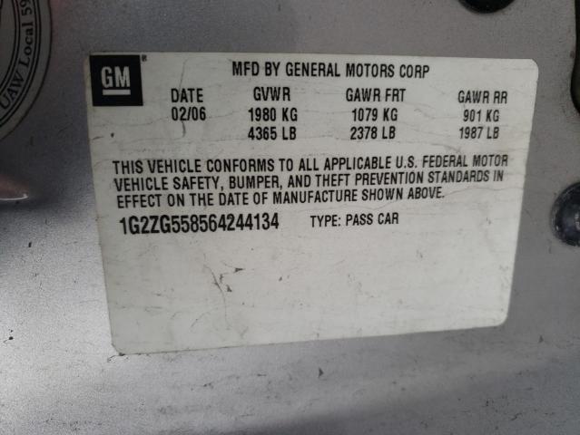 Photo 10 from auction – 2006 PONTIAC G6 SE1 with VIN 1G2ZG558564244134