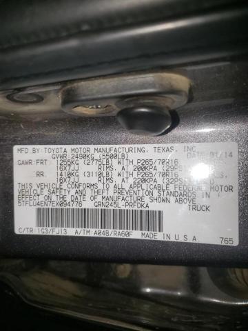 Photo 10 from auction – 2014 TOYOTA TACOMA DOU with VIN 5TFLU4EN7EX094776