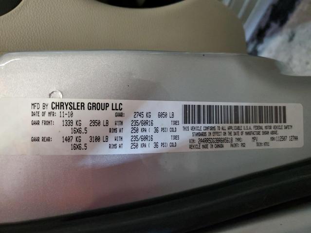 Photo 14 from auction – 2011 CHRYSLER TOWN & COU with VIN 2A4RR5DG3BR605618