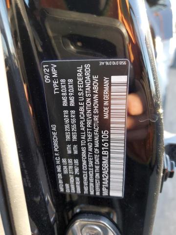 Photo 14 from auction – 2021 PORSCHE MACAN with VIN WP1AA2A58MLB16105