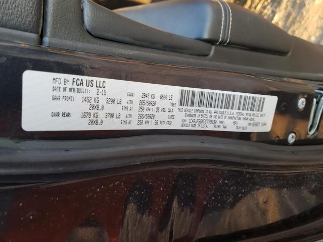 Photo 10 from auction – 2015 JEEP GRAND CHER with VIN 1C4RJFBGXFC779030