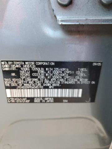 Zdjęcie 10 z aukcji – 2005 TOYOTA RAV4 z VIN JTEHD20V956045193