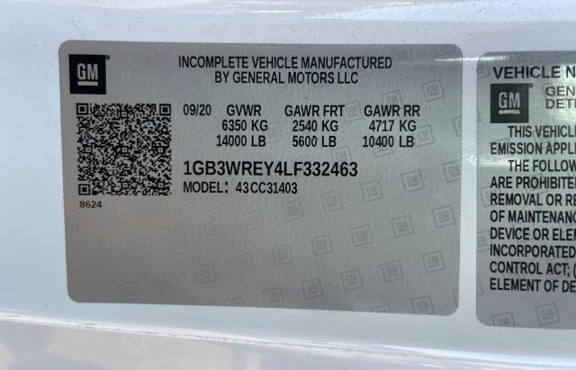 Photo 10 from auction – 2020 CHEVROLET SILVERADO with VIN 1GB3WREY4LF332463