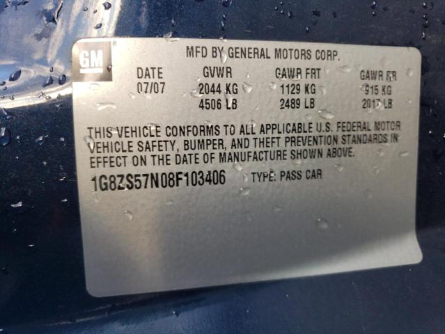 Photo 10 from auction – 2008 SATURN AURA XE with VIN 1G8ZS57N08F103406