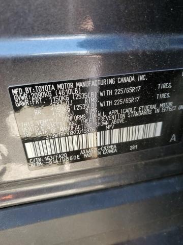 Photo 10 from auction – 2019 TOYOTA RAV4 XLE with VIN 2T3W1RFVXKC019976