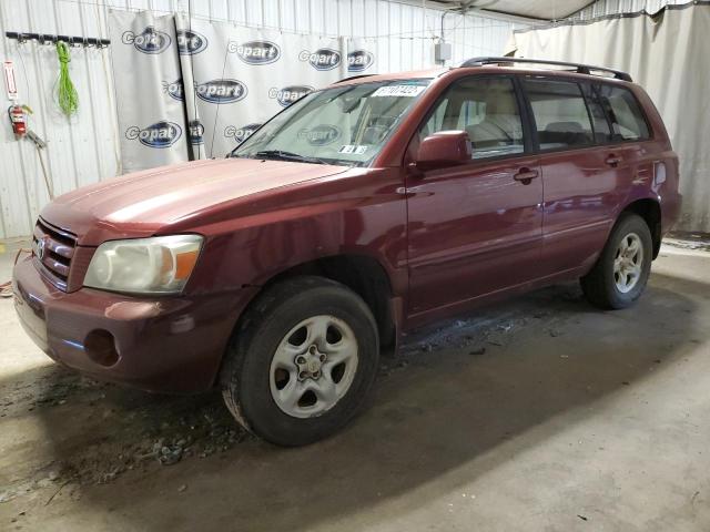 TOYOTA HIGHLANDER 2005 with VIN JTEHD21A850034362 - Photo from auction