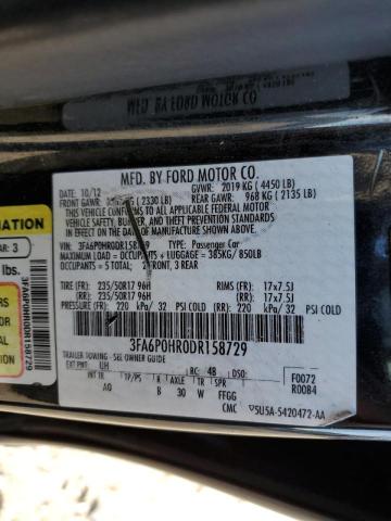 Photo 10 from auction – 2013 FORD FUSION SE with VIN 3FA6P0HR0DR158729