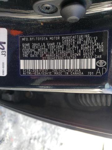 Photo 10 from auction – 2013 TOYOTA COROLLA BA with VIN 2T1BU4EE6DC119790