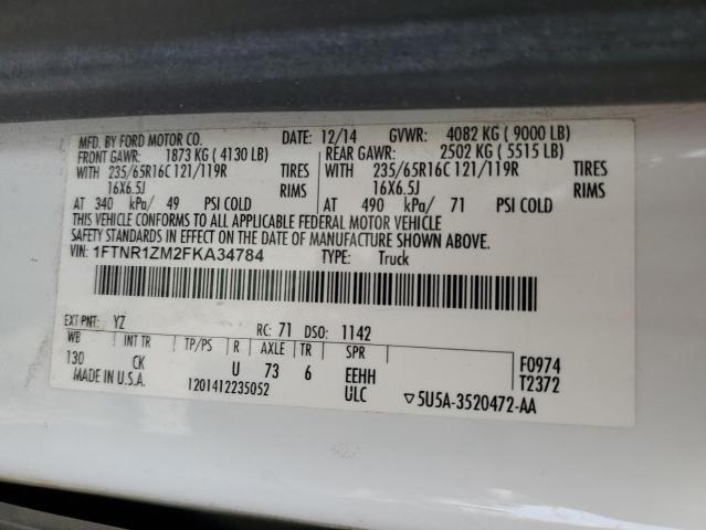 Photo 10 from auction – 2015 FORD TRANSIT T- with VIN 1FTNR1ZM2FKA34784