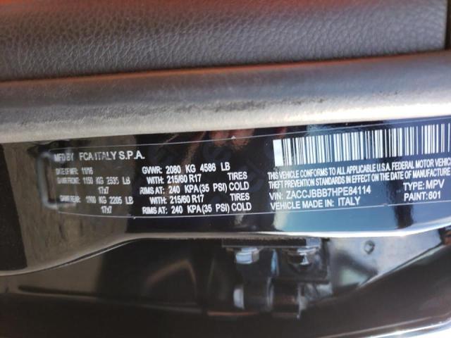 Photo 10 from auction – 2017 JEEP RENEGADE L with VIN ZACCJBBB7HPE84114