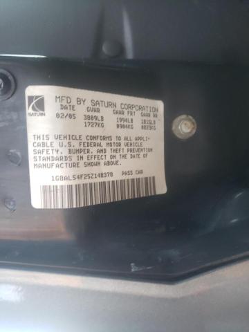 Photo 10 from auction – 2005 SATURN ION LEVEL with VIN 1G8AL54F25Z148378