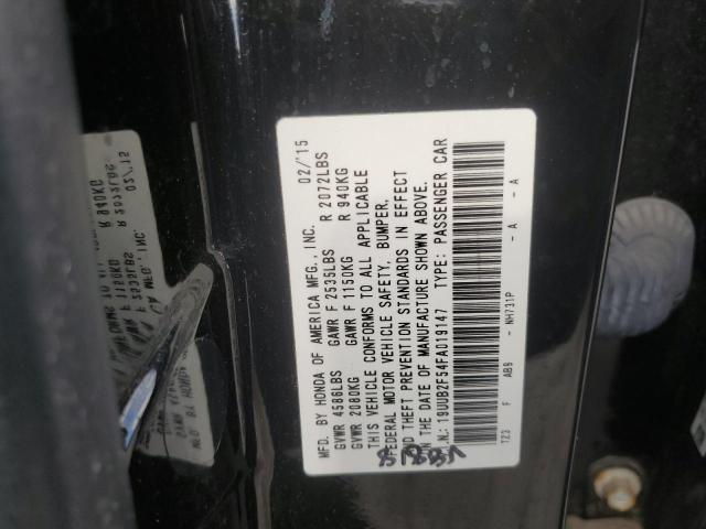 Photo 10 from auction – 2015 ACURA TLX TECH with VIN 19UUB2F54FA019147