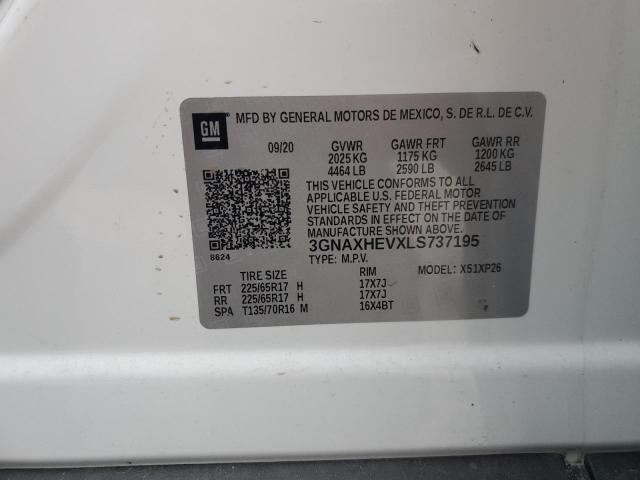 Photo 10 from auction – 2020 CHEVROLET EQUINOX LS with VIN 3GNAXHEVXLS737195