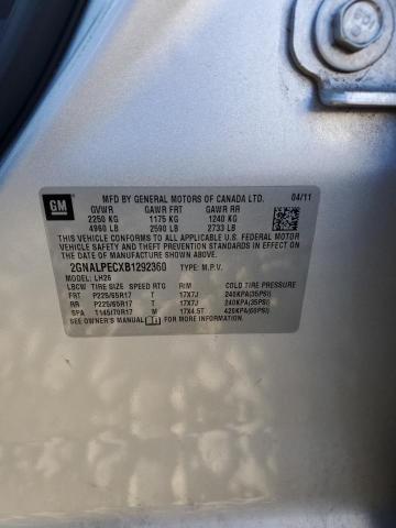 Foto 10 de la subasta – 2011 CHEVROLET EQUINOX LT con VIN 2GNALPECXB1292360