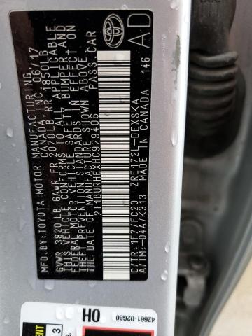Photo 10 from auction – 2017 TOYOTA COROLLA L with VIN 2T1BURHEXHC929406
