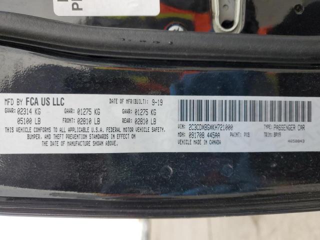 Photo 10 from auction – 2019 DODGE CHARGER SX with VIN 2C3CDXBGXKH721000