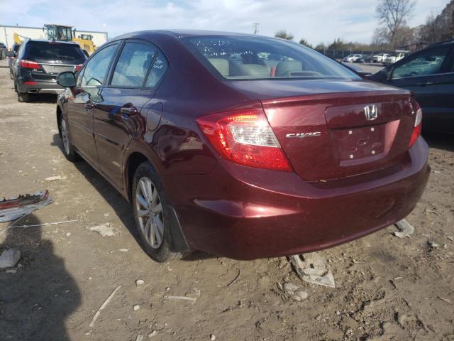 Photo 2 from auction – 2012 HONDA CIVIC EXL with VIN 19XFB2F91CE026947
