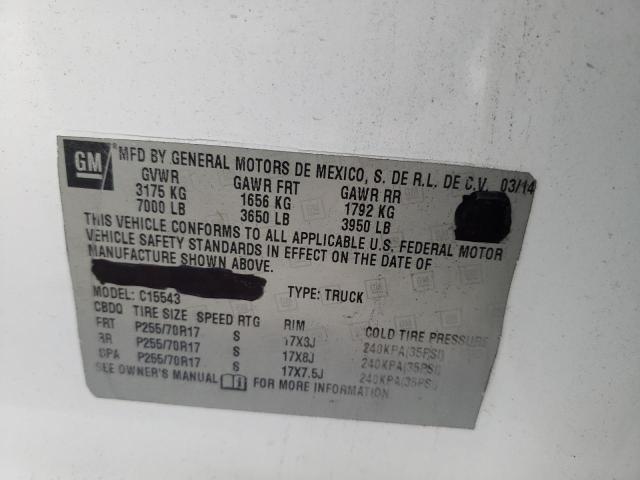 Photo 10 from auction – 2014 CHEVROLET SILVERADO with VIN 3GCUKREC5EG210261