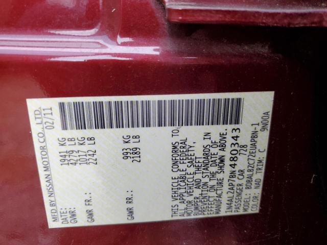 Photo 10 from auction – 2011 NISSAN ALTIMA with VIN 1N4AL2AP7BN480343