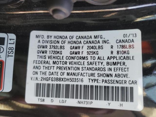 Photo 10 from auction – 2013 HONDA CIVIC EX with VIN 2HGFG3B8XDH503516