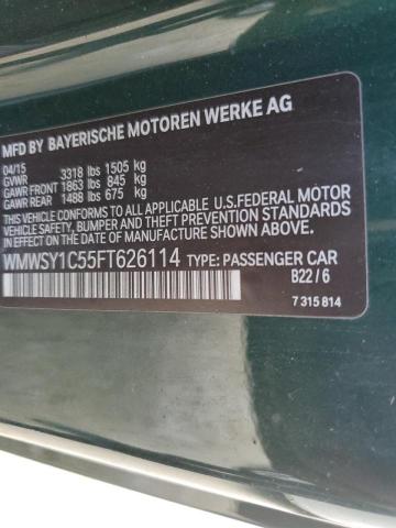 Photo 10 from auction – 2015 MINI COOPER ROA with VIN WMWSY1C55FT626114