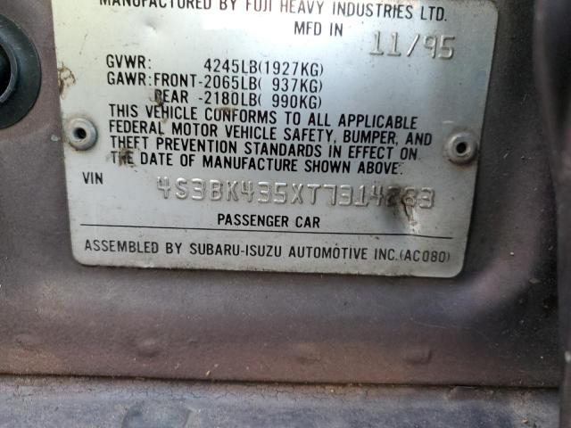 Фото 10 с аукциона – 1996 SUBARU LEGACY L с VIN 4S3BK435XT7314283
