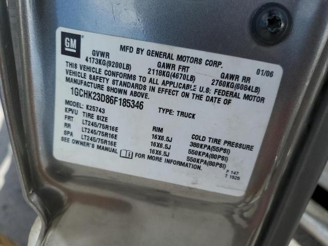 Photo 10 from auction – 2006 CHEVROLET SILVERADO with VIN 1GCHK23D86F185346